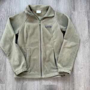 Columbia Sage Green Fleece Jacket small